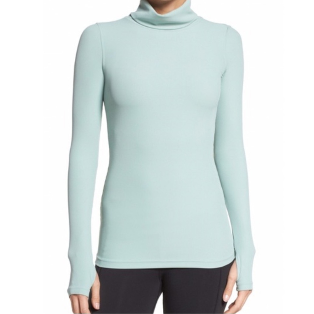 Free People Movement Second Skin Mint Turtleneck